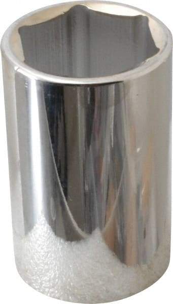 Paramount - 1-7/16", 1/2" Drive, Deep Hand Socket - 6 Points, 3-1/2" OAL, Steel, Chrome Finish - Apex Tool & Supply