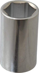 Paramount - 1-5/16", 1/2" Drive, Deep Hand Socket - 6 Points, 3-1/2" OAL, Steel, Chrome Finish - Apex Tool & Supply