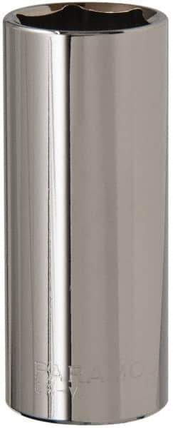 Paramount - 15/16", 1/2" Drive, Deep Hand Socket - 6 Points, 3-3/32" OAL, Steel, Chrome Finish - Apex Tool & Supply