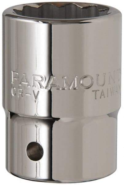 Paramount - 1-1/16", 3/4" Drive, Standard Hand Socket - 12 Points, 2" OAL - Apex Tool & Supply