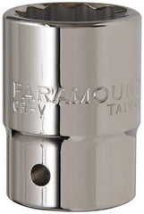 Paramount - 1-1/16", 3/4" Drive, Standard Hand Socket - 12 Points, 2" OAL - Apex Tool & Supply