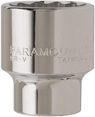 Paramount - 3/4" Drive, Standard Hand Socket - 12 Points, 2-45/64" OAL, Steel, Chrome Finish - Apex Tool & Supply