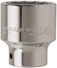 Paramount - 3/4" Drive, Standard Hand Socket - 12 Points, 2-29/32" OAL, Steel, Chrome Finish - Apex Tool & Supply