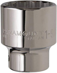 Paramount - 1-9/16", 3/4" Drive, Standard Hand Socket - 12 Points, 2-5/8" OAL - Apex Tool & Supply