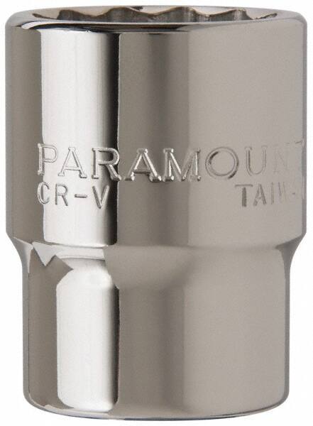 Paramount - 3/4" Drive, Standard Hand Socket - 12 Points, 2-5/16" OAL, Steel, Chrome Finish - Apex Tool & Supply