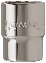 Paramount - 3/4" Drive, Standard Hand Socket - 12 Points, 2-5/16" OAL, Steel, Chrome Finish - Apex Tool & Supply
