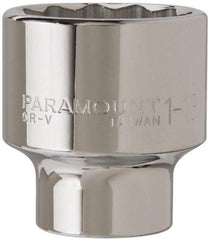 Paramount - 1-13/16", 3/4" Drive, Standard Hand Socket - 12 Points, 2-29/32" OAL - Apex Tool & Supply