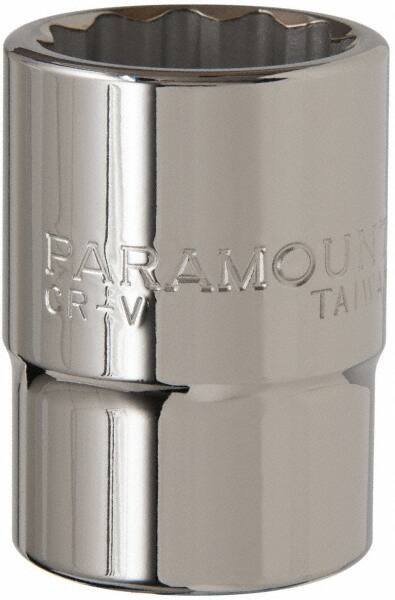 Paramount - 3/4" Drive, Standard Hand Socket - 12 Points, 2-5/16" OAL, Steel, Chrome Finish - Apex Tool & Supply