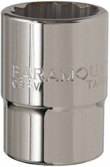 Paramount - 3/4" Drive, Standard Hand Socket - 12 Points, 2-5/16" OAL, Steel, Chrome Finish - Apex Tool & Supply