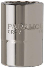 Paramount - 3/4" Drive, Standard Hand Socket - 12 Points, 2-13/64" OAL, Steel, Chrome Finish - Apex Tool & Supply