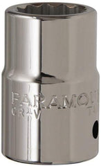Paramount - 3/4" Drive, Standard Hand Socket - 12 Points, 2" OAL, Steel, Chrome Finish - Apex Tool & Supply