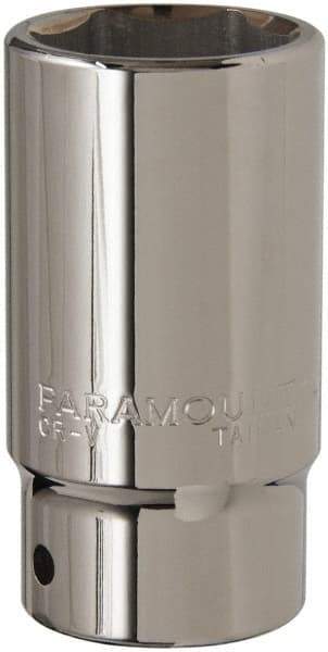 Paramount - 1-3/8", 3/4" Drive, Deep Hand Socket - 6 Points, 3-1/2" OAL, Steel, Chrome Finish - Apex Tool & Supply