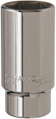 Paramount - 1-1/4", 3/4" Drive, Deep Hand Socket - 6 Points, 3-1/2" OAL, Steel, Chrome Finish - Apex Tool & Supply