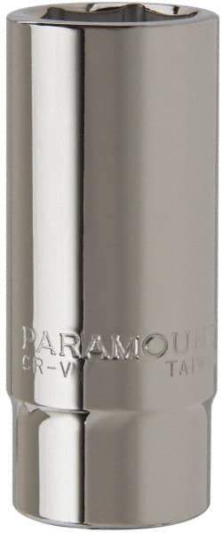 Paramount - 1-1/16", 3/4" Drive, Deep Hand Socket - 6 Points, 3-1/2" OAL, Steel, Chrome Finish - Apex Tool & Supply