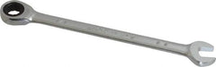Paramount - 3/8" 12 Point Ratcheting Combination Wrench - 6-7/32" OAL, Chrome Vanadium Steel, Polished Finish - Apex Tool & Supply