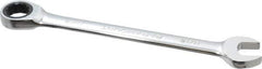Paramount - 11/16" 12 Point Ratcheting Combination Wrench - 9-3/4" OAL, Chrome Vanadium Steel, Polished Finish - Apex Tool & Supply