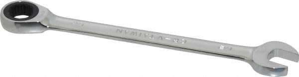 Paramount - 1/2" 12 Point Ratcheting Combination Wrench - 6-7/64" OAL, Chrome Vanadium Steel, Polished Finish - Apex Tool & Supply