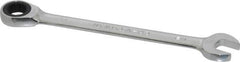 Paramount - 1/2" 12 Point Ratcheting Combination Wrench - 6-7/64" OAL, Chrome Vanadium Steel, Polished Finish - Apex Tool & Supply