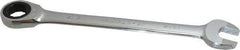 Paramount - 15/16" 12 Point Ratcheting Combination Wrench - 11-7/8" OAL, Chrome Vanadium Steel, Polished Finish - Apex Tool & Supply