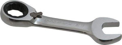 Paramount - 11/16" 12 Point Offset Combination Wrench - 15° Offset Angle, 5" OAL, Chrome Vanadium Steel, Polished Finish - Apex Tool & Supply