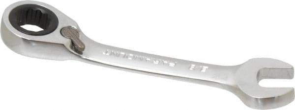 Paramount - 3/8" 12 Point Offset Combination Wrench - 15° Offset Angle, 3-1/8" OAL, Chrome Vanadium Steel, Polished Finish - Apex Tool & Supply