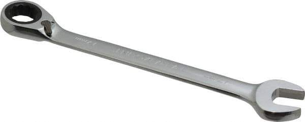 Paramount - 17mm 12 Point Combination Wrench - 15° Head Angle, 8-57/64" OAL, Chrome Vanadium Steel, Polished Finish - Apex Tool & Supply