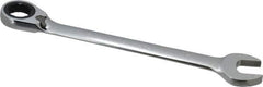 Paramount - 27mm 12 Point Combination Wrench - 15° Head Angle, 14-3/64" OAL, Chrome Vanadium Steel, Polished Finish - Apex Tool & Supply