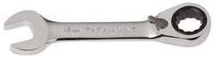 Paramount - 12mm 12 Point Combination Wrench - 15° Head Angle, 4-11/64" OAL, Chrome Vanadium Steel, Polished Finish - Apex Tool & Supply