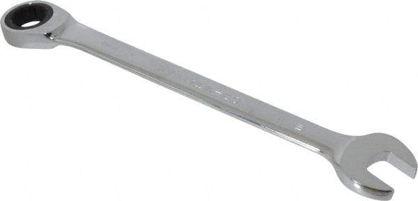 Paramount - 21mm 12 Point Combination Wrench - 15° Head Angle, 11-21/64" OAL, Chrome Vanadium Steel, Polished Finish - Apex Tool & Supply
