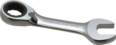 Paramount - 17mm 12 Point Combination Wrench - 15° Head Angle, 5" OAL, Chrome Vanadium Steel, Polished Finish - Apex Tool & Supply