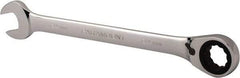Paramount - 24mm 12 Point Combination Wrench - 15° Head Angle, 12-5/8" OAL, Chrome Vanadium Steel, Polished Finish - Apex Tool & Supply