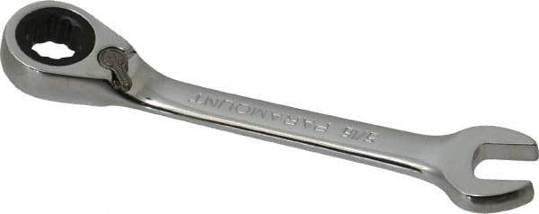 Paramount - 5/16" 12 Point Offset Combination Wrench - 15° Offset Angle, 3-1/2" OAL, Chrome Vanadium Steel, Polished Finish - Apex Tool & Supply