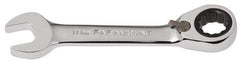 Paramount - 11mm 12 Point Combination Wrench - 15° Head Angle, 4-3/64" OAL, Chrome Vanadium Steel, Polished Finish - Apex Tool & Supply