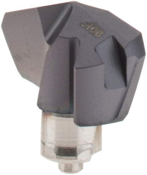 Iscar - Series ICK, 0.406" Diam Grade IC908 140° Replaceable Drill Tip - Carbide, TiAlN Finish, 10 Seat Size, Through Coolant - Apex Tool & Supply