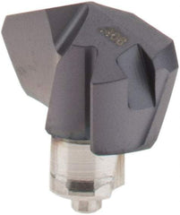 Iscar - Series ICK, 0.406" Diam Grade IC908 140° Replaceable Drill Tip - Carbide, TiAlN Finish, 10 Seat Size, Through Coolant - Apex Tool & Supply