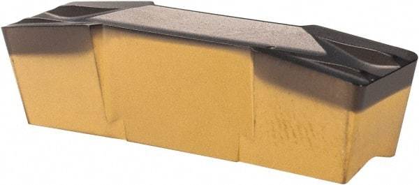 Iscar - 800E080GIF Grade IC8250, 8mm Cutting Width Carbide Grooving Insert - 27mm Max Depth of Cut, Neutral, 0.8mm Corner Radius, TiCN/Al2O3/TiN Finish - Apex Tool & Supply
