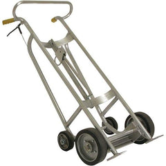 Wesco Industrial Products - 1,000 Lb Load Capacity, 30 & 55 Gal Pail Tipper - 25-7/8" Wide x 60" High, 4 Aluminum Wheels - Apex Tool & Supply