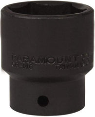 Paramount - 1/2" Drive 33mm Standard Impact Socket - 6 Points, 2" OAL - Apex Tool & Supply