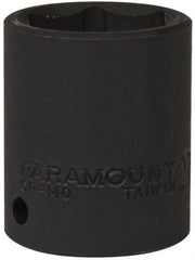 Paramount - 1/2" Drive 27mm Standard Impact Socket - 6 Points, 2" OAL - Apex Tool & Supply