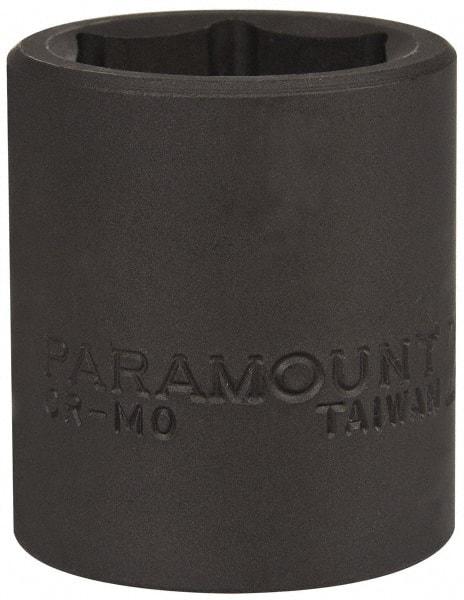 Paramount - 1/2" Drive 23mm Standard Impact Socket - 6 Points, 1-1/2" OAL - Apex Tool & Supply