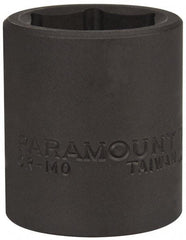 Paramount - 1/2" Drive 23mm Standard Impact Socket - 6 Points, 1-1/2" OAL - Apex Tool & Supply