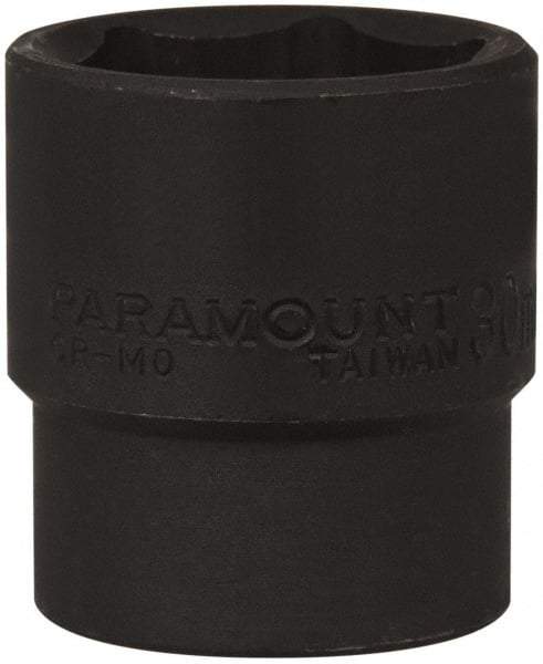 Paramount - 1/2" Drive 30mm Standard Impact Socket - 6 Points, 2" OAL - Apex Tool & Supply