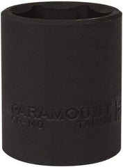 Paramount - 1/2" Drive 1-1/16" Standard Impact Socket - 6 Points, 1-3/4" OAL - Apex Tool & Supply