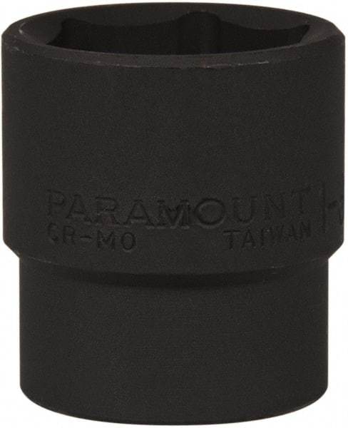 Paramount - 1/2" Drive 1-3/16" Standard Impact Socket - 6 Points, 2" OAL - Apex Tool & Supply