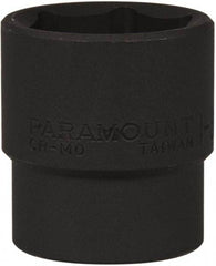 Paramount - 1/2" Drive 1-3/16" Standard Impact Socket - 6 Points, 2" OAL - Apex Tool & Supply