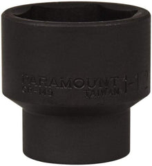 Paramount - 1/2" Drive 1-1/2" Standard Impact Socket - 6 Points, 2" OAL - Apex Tool & Supply