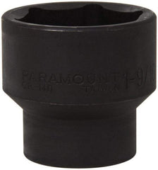 Paramount - 1/2" Drive 1-9/16" Standard Impact Socket - 6 Points, 2" OAL - Apex Tool & Supply