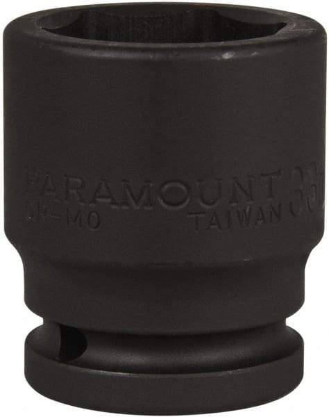 Paramount - 3/4" Drive 33mm Standard Impact Socket - 6 Points, 2-1/4" OAL - Apex Tool & Supply