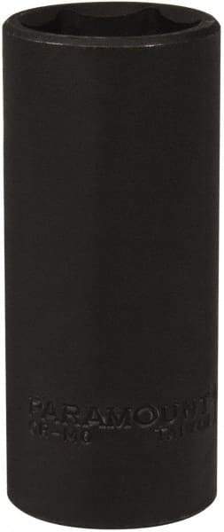 Paramount - 1/2" Drive 1" Deep Impact Socket - 6 Points, 3-1/2" OAL - Apex Tool & Supply