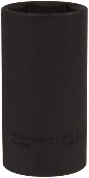 Paramount - 1/2" Drive 1-1/4" Deep Impact Socket - 6 Points, 3-1/2" OAL - Apex Tool & Supply